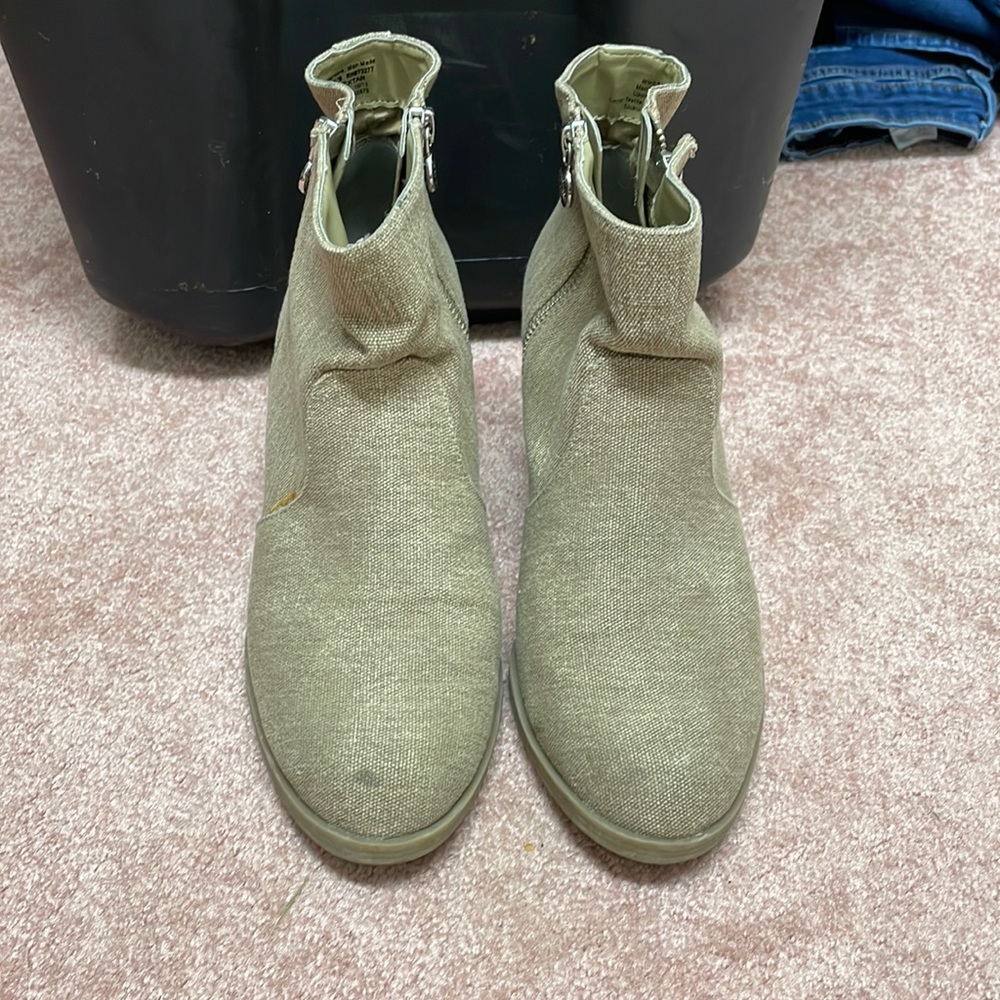 Tan booties